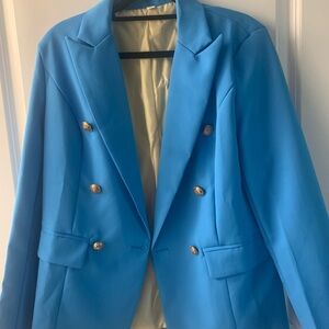 Elegant Blue Women's Blazer